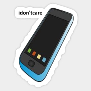 iphone hate droid love Sticker